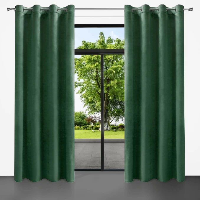 Полузатъмняващи пердета с капси